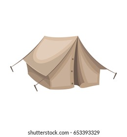 Tourist tent.African safari single icon in cartoon style vector symbol stock illustration web.