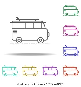 tourist van dusk icon. Elements of Summer holiday & Travel in multi color style icons. Simple icon for websites, web design, mobile app, info graphics