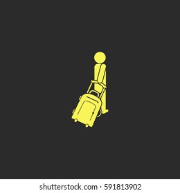 Tourist vector  icon.