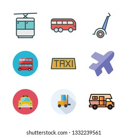 tourist vector icon set