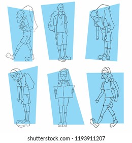 tourist vector pack
