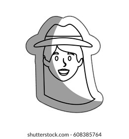 tourist woman traveler avatar