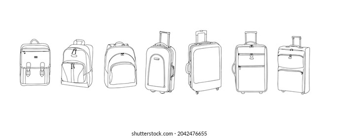 
Touristic bags for traweling, bags on wheels.