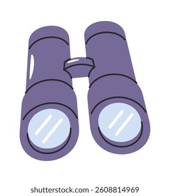 Touristic binocular tool hand-drawn accessory