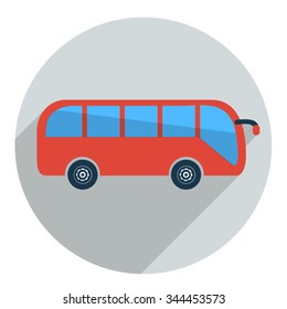 touristic bus vector icon