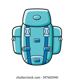 Touristic hiking backpack.