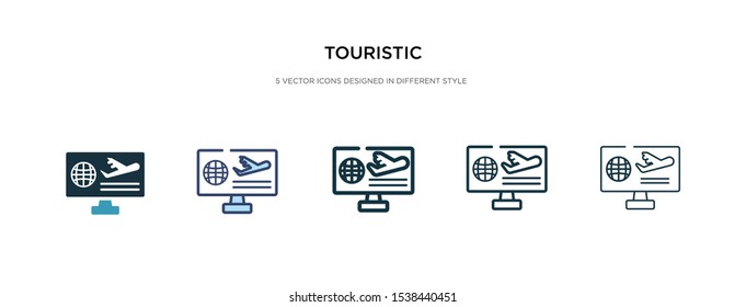 touristic icon in different style vector illustration. two colored and black touristic vector icons designed in filled, outline, line and stroke style can be used for web, mobile, ui