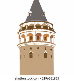 touristic landmark of istanbul, galata tower