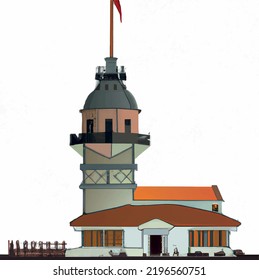 touristic landmark of istanbul, maiden's tower