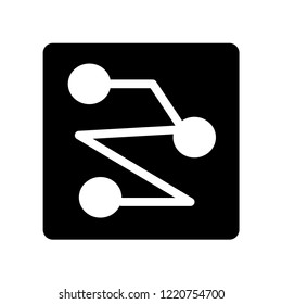 Touristic map icon. Trendy Touristic map logo concept on white background from Maps and Locations collection. Suitable for use on web apps, mobile apps and print media.