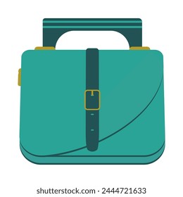 Tourist's bag on white background. Travel concept