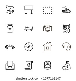 Tourists line icon set. Collection of high quality black outline logo for web site design and mobile apps. Traveles vector illustration on a white background