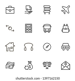 Tourists line icon set. Collection of high quality black outline logo for web site design and mobile apps. Traveles vector illustration on a white background