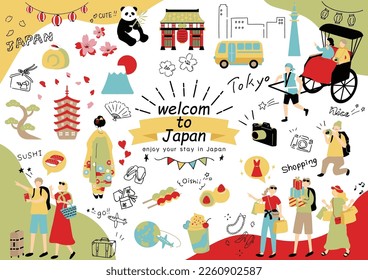 tourists visiting Japan from other countries