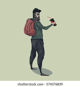 Tourist.Vector illustration