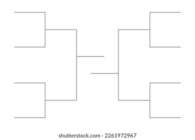Tournament best 8 teams table diagram