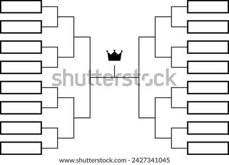 Tournament bracket for 16 teams