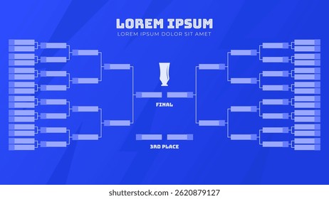 Tournament Bracket with 32 Team for Championship Event