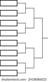 Tournament bracket for 8 teams