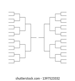 Tournament bracket background icon template 