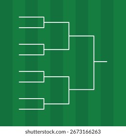 Tournament Bracket Championship Template Vector
