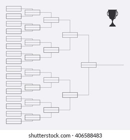 Tournament Bracket. Championship. Vector Sport Background For Design