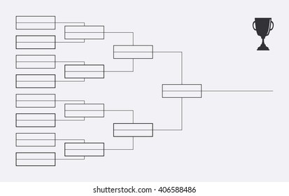 Tournament Bracket. Championship. Vector Sport Background For Design