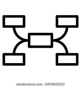 tournament bracket icon templates vector line icon , playoff, march, madness
