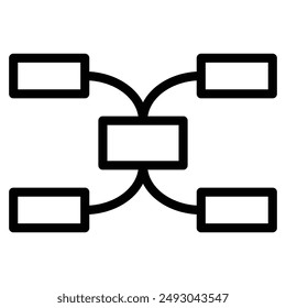 tournament bracket icon templates vector line icon , playoff, march, madness
