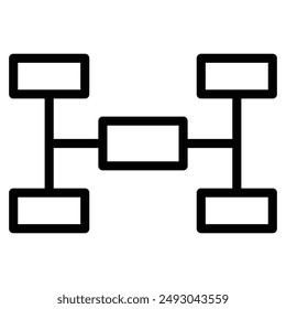 tournament bracket icon templates vector line icon , playoff, march, madness
