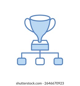 Tournament Bracket Icon vector stock illustration