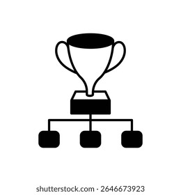 Tournament Bracket Icon vector stock illustration