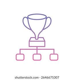 Tournament Bracket Icon vector stock illustration