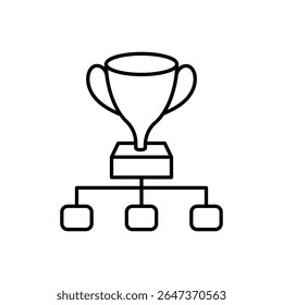 Tournament Bracket Icon vector stock illustration