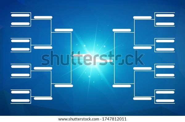 Tournament Bracket Template 32 Teams On Stock Vector (royalty Free 