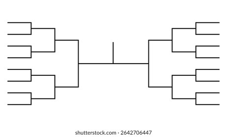 Tournament bracket templates, 16-team tournament bracket templates for organizing competitive matchups efficiently and clearly