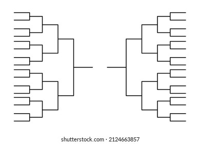 Plantillas de corchetes del Torneo sobre fondo blanco.