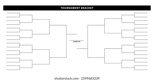 
Tournament Bracket vector design 1