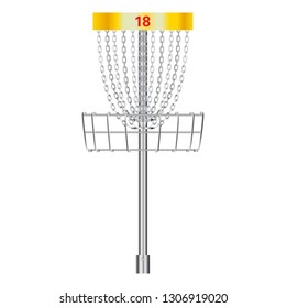 Tournament Disc Golf Basket Pin Hole Stock Vector (Royalty Free ...