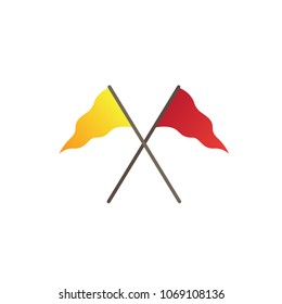 tournament flag red and yellow