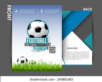 Tournament flyer template Eps10, Brochure, magazine cover.