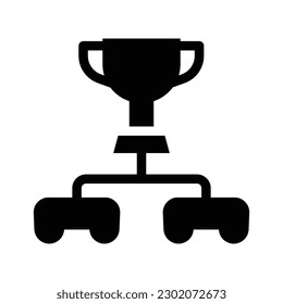 tournament glyph icon illustration vector graphic