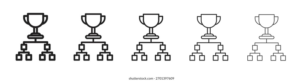 Design de ícone de torneio, logotipo, aplicativo, UI. Ilustração vetorial, EPS
