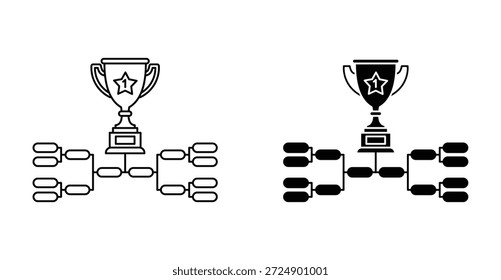 Grafikdesign für Turniersymbole. Vektorsymbol-Illustrationen