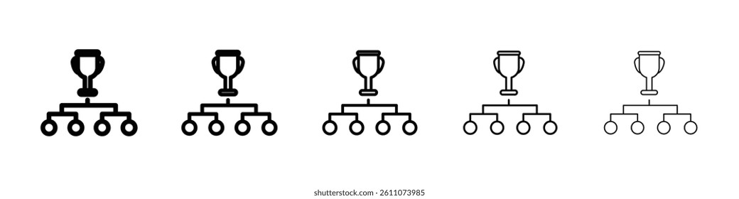 Tournament icon Symbol mark in Outline style