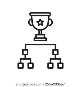 Tournament icon Thin line art collection