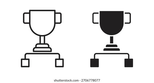 Tournament icon vector glyph flat and trendy stroke line pack
