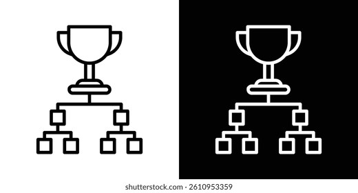 Tournament icon Vector isolated outline drawing.
