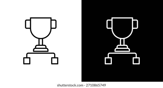 Symbole für Turniere. Linienzeichnung, Vektorsymbole