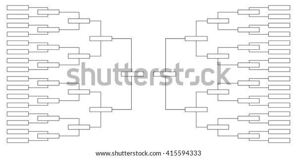 Tournament Quarterfinals Championship Table On Sports Stock Image